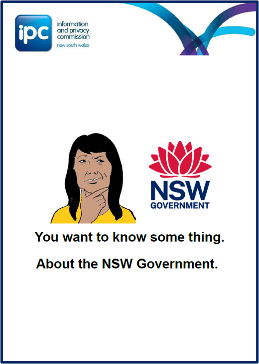 You want to know something - About the NSW Government Easy English image