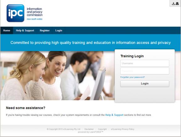 Image of IPC e-learning portal