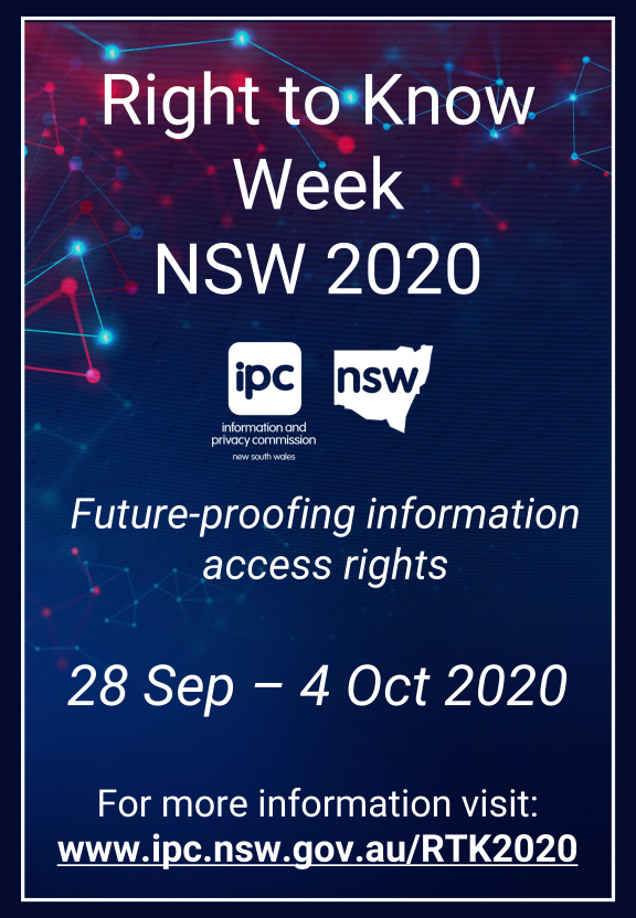 Poster - Portrait - Right to Know Week NSW 2020