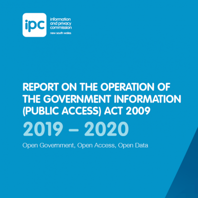 Report on the Operation of the GIPA Act 2019/20 Cover Image